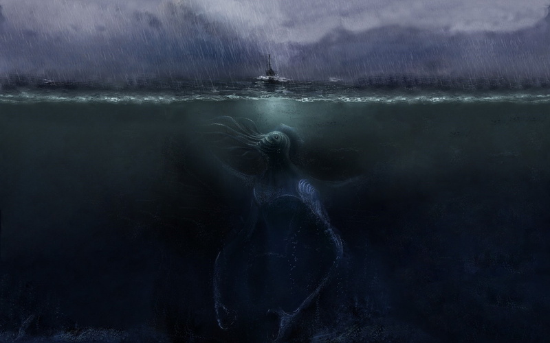 scenics - nature, nature, one person, water, tranquility, motion, 1080P, fantasy, outdoors, beauty in nature, mystery, cold temperature, lake, spooky