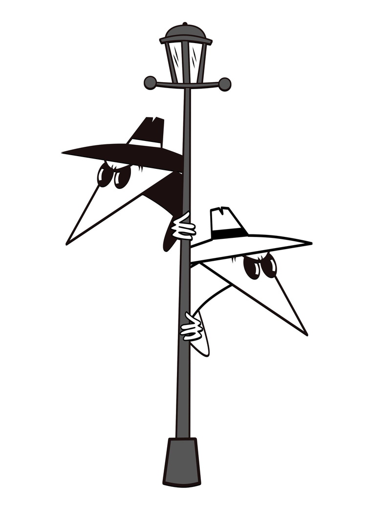 minimalism, White Background, digital art, Portrait Display, drawing, 1080P, video games, Street Light, Spy Vs Spy, comics, white, hat, Spies, monochrome