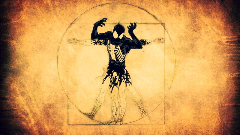 Black Suited Spiderman, spider man, 1080P