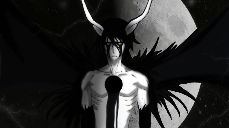 Moon, hd, anime, 1080P, bleach, espada, art, ulquiorra, cifer