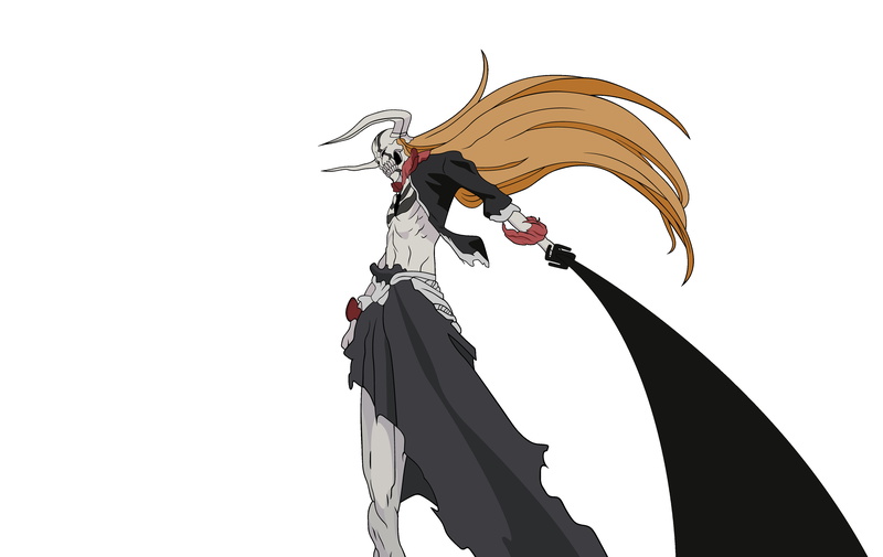Simple Background, Bleach, Kurosaki Ichigo, anime, 4K, Vasto Lorde