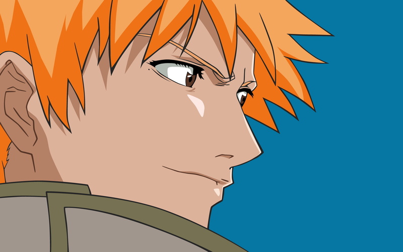 nature, art and craft, built structure, orange color, anime, building exterior, anime boys, blue, redhead, ichigo, close-up, architecture, low angle view