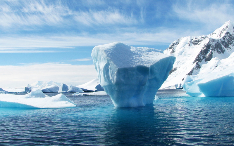 4K, ocean, iceberg, antarctica backgrounds, ice floe