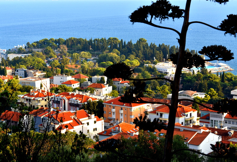 built structure, villa, roof, vacation, nature, house, luxury, city view, high angle view, plant, cityscape, day, sunlight, dalmatia, holiday, townscape