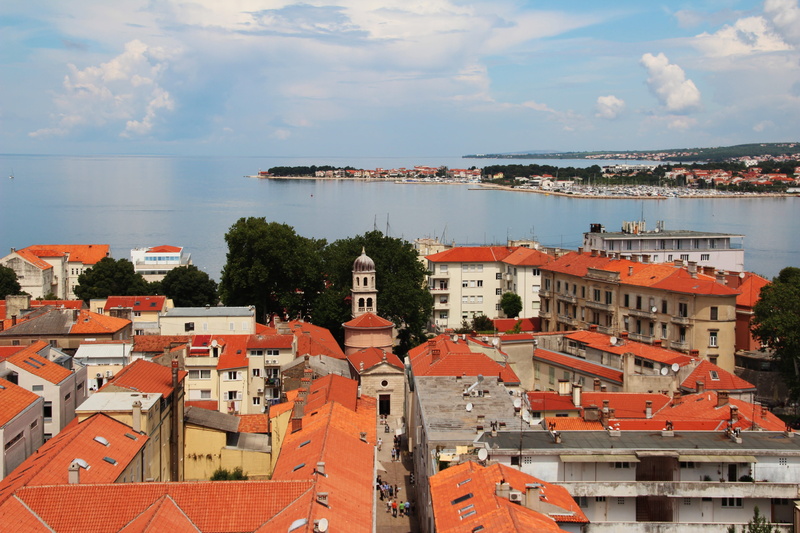 dalmatia, townscape, architecture, cityscape, old town, historically, town, water, nature, croatia, building, city, red, residential district, building exterior