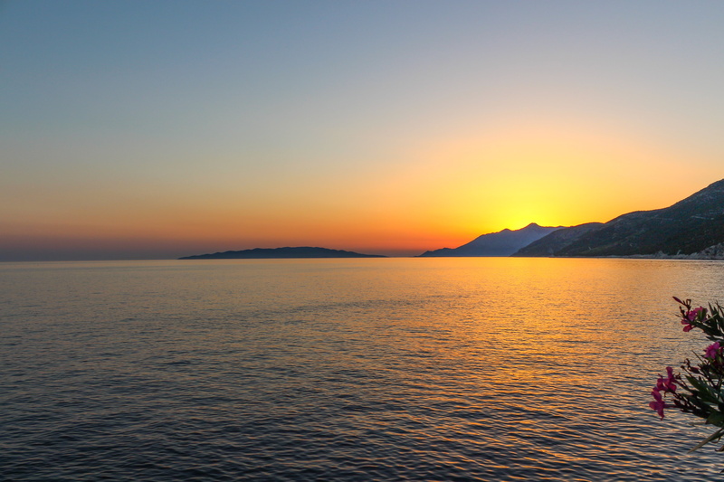 island, orange, dalmatia, sunset background, summer, no people, stone, croatia, travel, tranquility, land, evening, dusk, color, adriatic, orange color