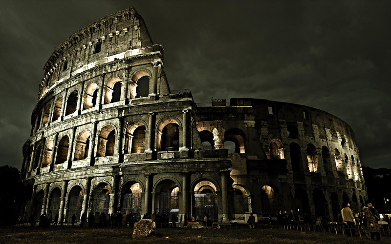 architecture, 1080P, colosseum, roman