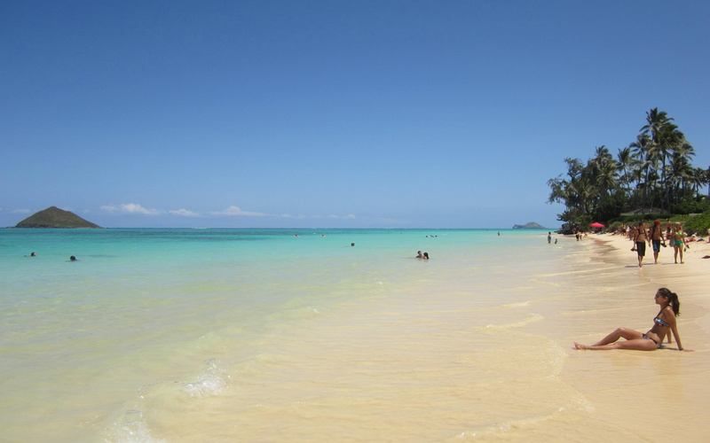 community, nature, 4K, heavenly, tranquil scene, city, clear sky, turquoise colored, day, located, lanikai, water, tranquility, means, scenics - nature