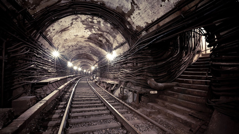 tunnel, railway, 1080P, subway