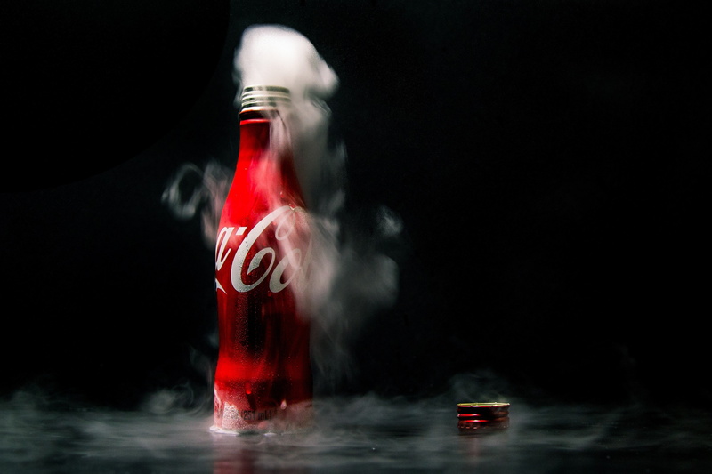 d, hd, bottle, x, red, fog, motion, art, abstract, indoors, pollution, smoke - physical structure, water, refreshment, nature, no people, cola, studio shot
