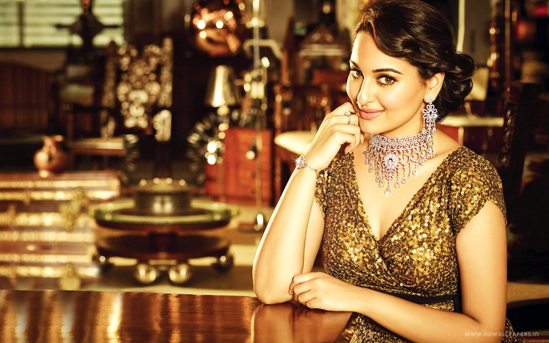 s, new, dress, sleeve, celebrities, v, brown, 1080P, sinha, women, cap, hd, sonakshi, neck