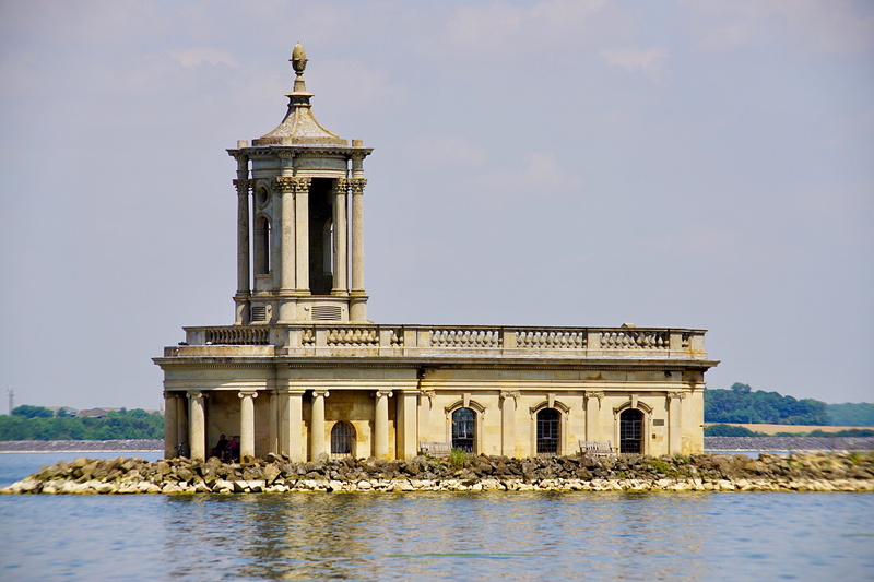 rutland, travel destinations, ancient, near, tourism, historic, 5K, exterior, white, Normanton church, traditional, landmark, travel, outdoors, body, sunken church rutland water