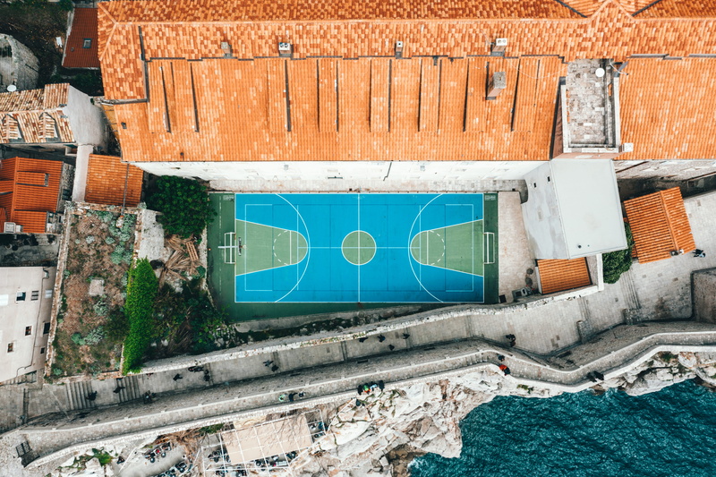 building exterior, tones, team sport, travel, architecture, day, no people, croatia, split, water, stadium, building, sports, built structure, wall, photo