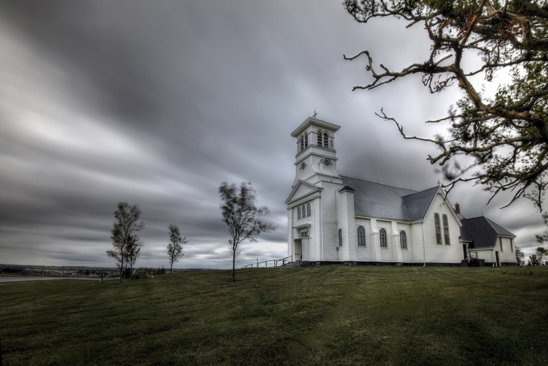 outdoors, sky, Canada, building, church, 2K, Prince Edward Island
