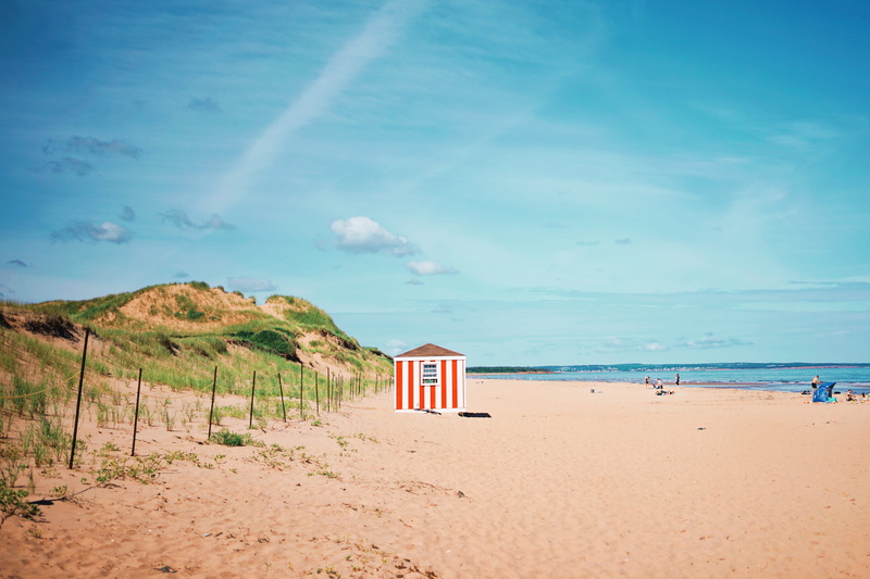 vacation, tranquility, canada, sea, day, tranquil scene, water, horizon, outdoors, beauty in nature, prince edward island, sand, land, scenics - nature