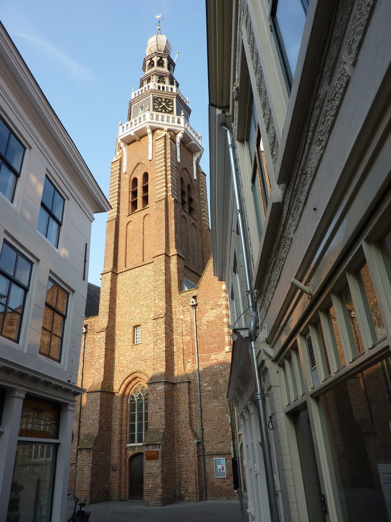 clock tower, day, built structure, architecture, building, sky, low angle view, outside, spirituality, place of worship, vlissingen, buildings, outdoors