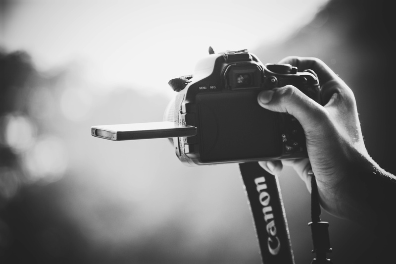 human hand, weapon, equipment, close-up, photo, photographer, people, person, dslr, black And White, gun, finger, greyscale, grayscale, 5K, aiming, outdoors