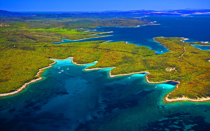 widescreen, sea, hd, coast, croatia, adriatic, 1080P, resolution