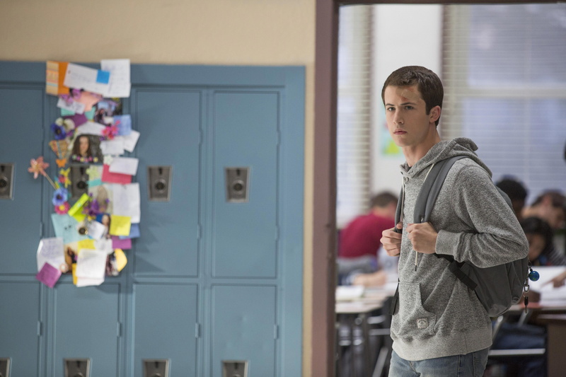 hd, tv shows, indoors, young men, one person, day, 4k, hairstyle, casual clothing, looking, focus on foreground, 13 reasons why, brown hair, waist up, young adult