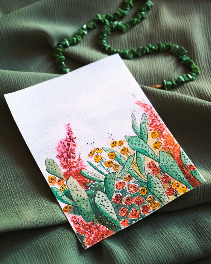 multi colored, 4K, no people, plants, drawing - art product, handbag, focus on foreground, bag, craft, floral pattern, purse, illustration, painting, sketch
