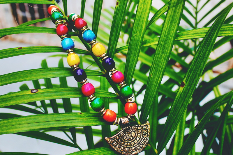 india, bright, day, exotic, jewelry, plant, basket, hand made, elegant, traditional, multicolored, no people, jewellery, leaf, design, creativity, beads