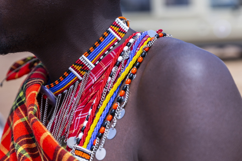 beaded, personal accessory, traditional clothing, multi colored, one person, jewelry, ornament, bead necklace, human body part, african american, bracelet
