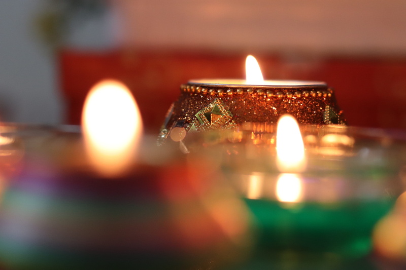 no people, 4K, illuminated, selective focus, diwali, luxury scented candles, decoration, fire - natural phenomenon, candle, celebration, oil lamp, eco friendly candles