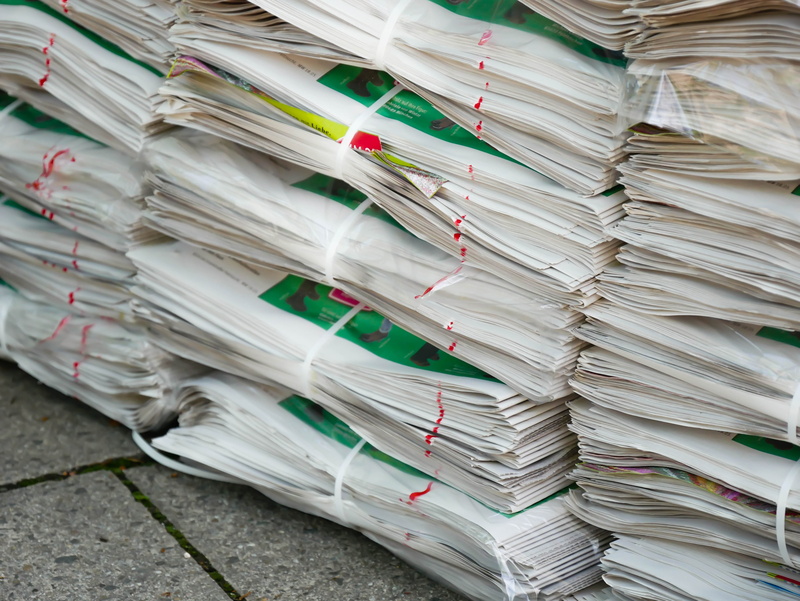 document, recycling, paper, stack, office, indoors, abundance, no people, information medium, tied up, newspaper, close-up, old, disposal, environmental protection