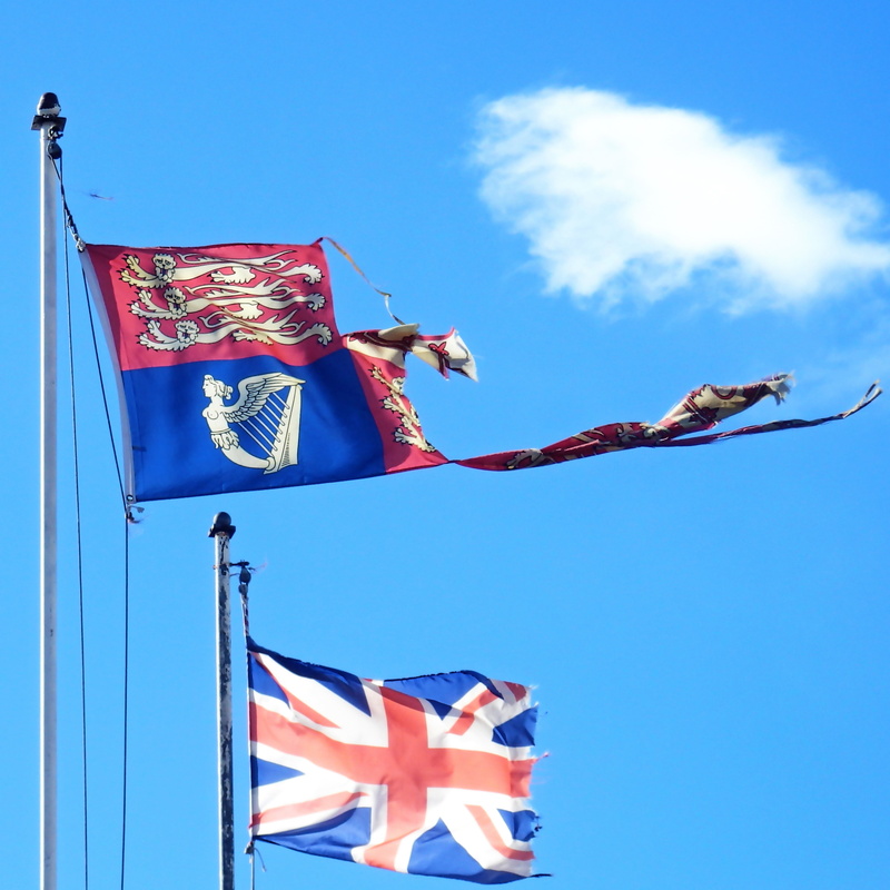 national, royal standard, international, environment, sky, fly, no people, shape, patriotic, agreement, jack, crisis, great, eu, tear, cooperation, frayed