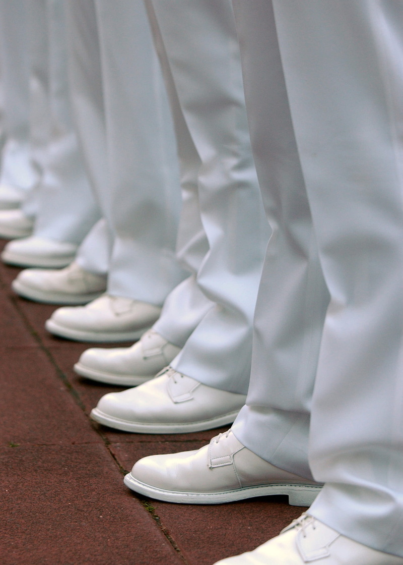 leather, textile, white color, low section, white, human body part, army, dress, body part, inspection, life events, shoe, celebration, fashion, clothing