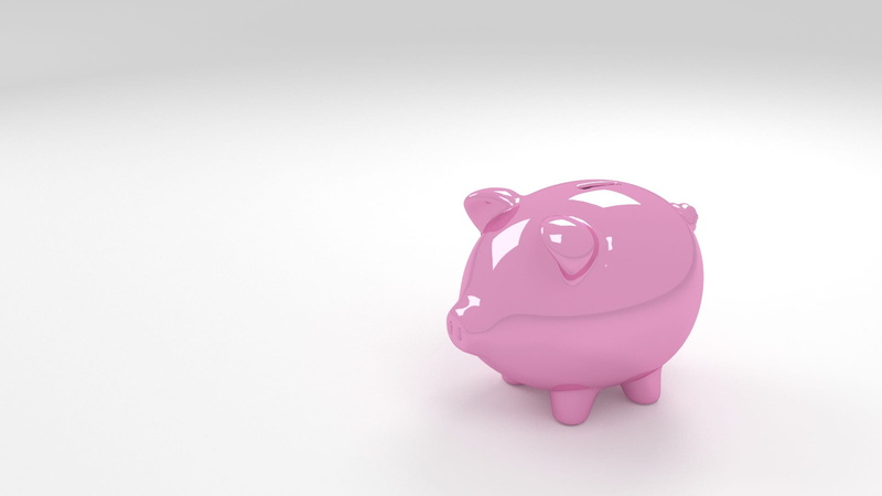 currency, consumerism, coin, responsibility, debt, white background, piggy, indoors, no people, studio shot, home finances, cut out, finance, bank, pink color