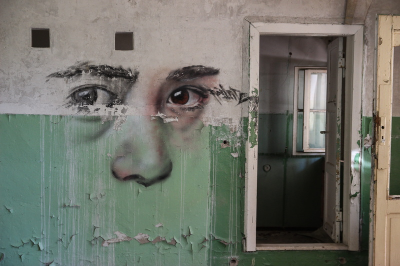 protection, window, architecture, germany, run-down, day, bunker, house, prison, wall, entrance, human, building, mural, wood - material, closed, abandoned