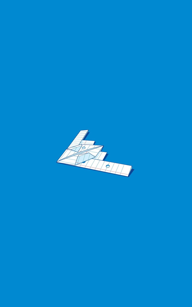 1080P, portrait display, minimalism, Northrop Grumman B-2 Spirit, paper planes