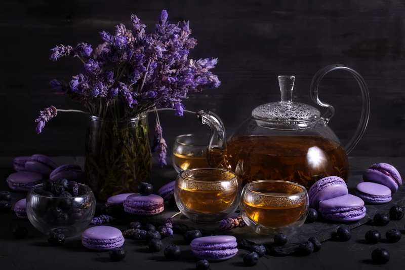 1080P, Still Life, Cup, Food, Tea, Teapot, Macaron