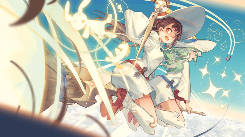 holiday, digital composite, Akko Kagari, adult, 1080P, Diana Cavendish, fashion, Little Witch Academia, emotion, women, sunlight, day, choice, nature