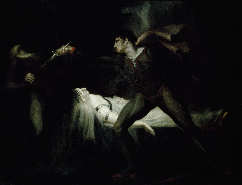 spooky, full length, dark, people, indoors, group of animals, animal wildlife, 720P, digital composite, classic art, studio shot, side view, horror, Henry Fuseli