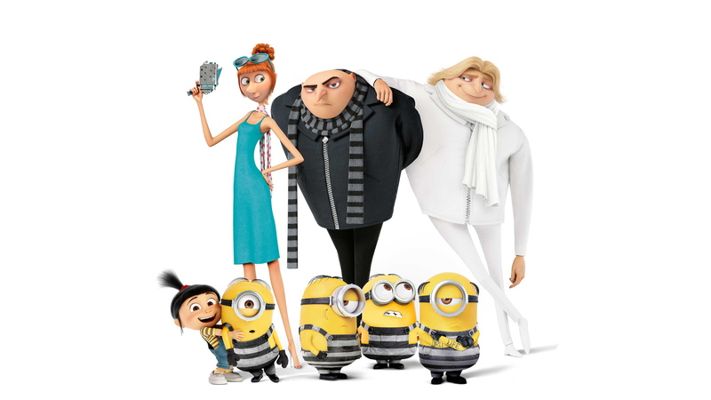 Edith, Animation, Lucy Wilde, Despicable Me 3, Margo, 4K, 4K, Agnes, Minions, Dru, Gru