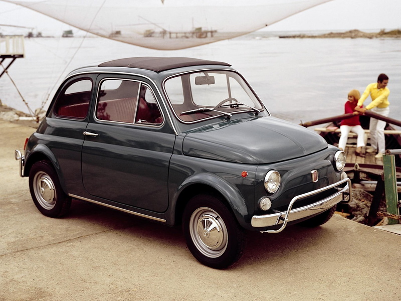 1080P, fiat, small, 1968, vintage, mini, antique, cars, classic