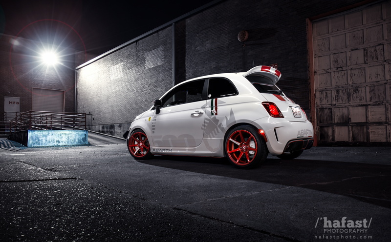 Fiat, red, city, road, transportation, parking, mode of transportation, night, outdoors, architecture, street, building exterior, illuminated, safety, Cars