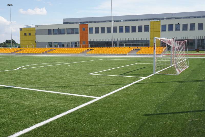 chairs, sky, sports Backgrounds, Football, Pitch, gateway, no people, built structure, team Sport, yard line - sport, team Sports, sports And Fitness, grass