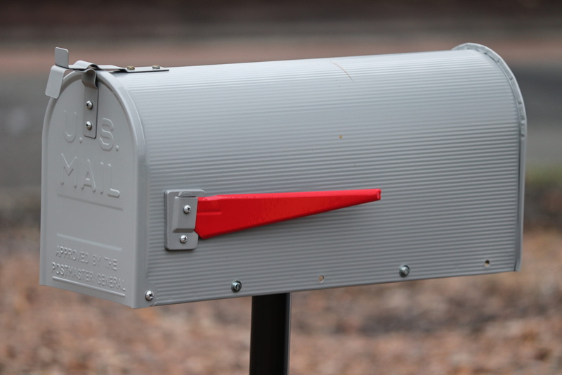 focus on foreground, communication, ad, 4K, blank, mailbox, mailing, flag, still life, no people, metal, day, silver colored, close-up, send, document