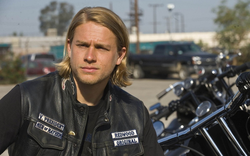 Charlie Hunnam, 1080P, Motorcycle, Actor, Sons Of Anarchy , Man, TV Show