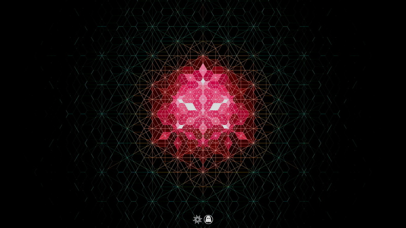 Andy Gilmore, abstract, pattern, artwork, geometry, black background, 2K