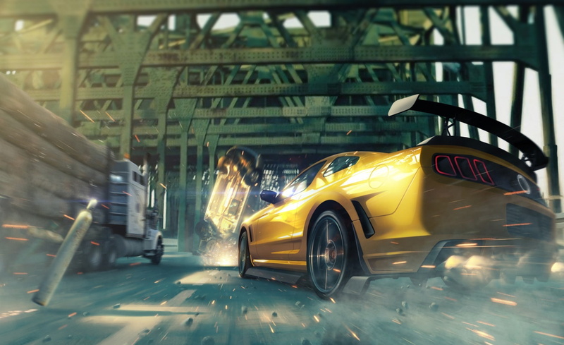 blurred motion, motor vehicle, day, Games, lifestyles, car crash, game, transportation, Crash, one person, application, video game, architecture, taxi