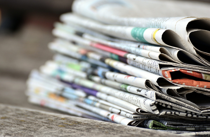 collection, store, selective focus, 5K, no people, paper stack, focus on foreground, stack, close-up, news, in a row, coffee cup, abundance, still life