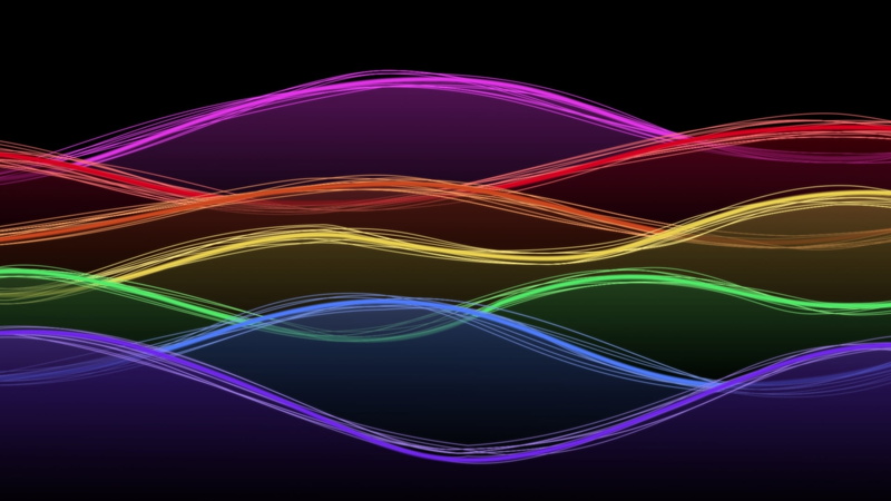 black background, light trail, illuminated, wave, big data, wave pattern, water, speed, complexity, background, long exposure, neon, no people, paint, pink color