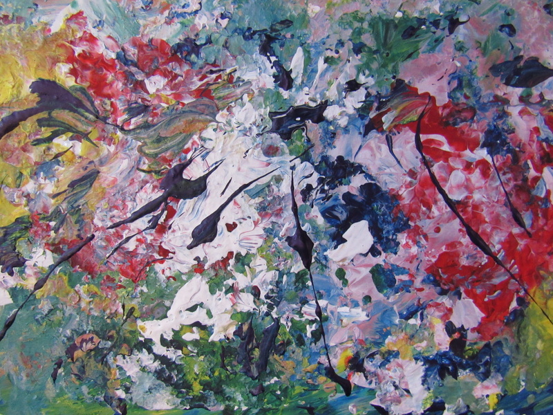 creativity, 4K, abstract expressionism, pattern, stain, acrylic paint, paper, abstract painting, expressionism, texture, multicolored, painting, day, color
