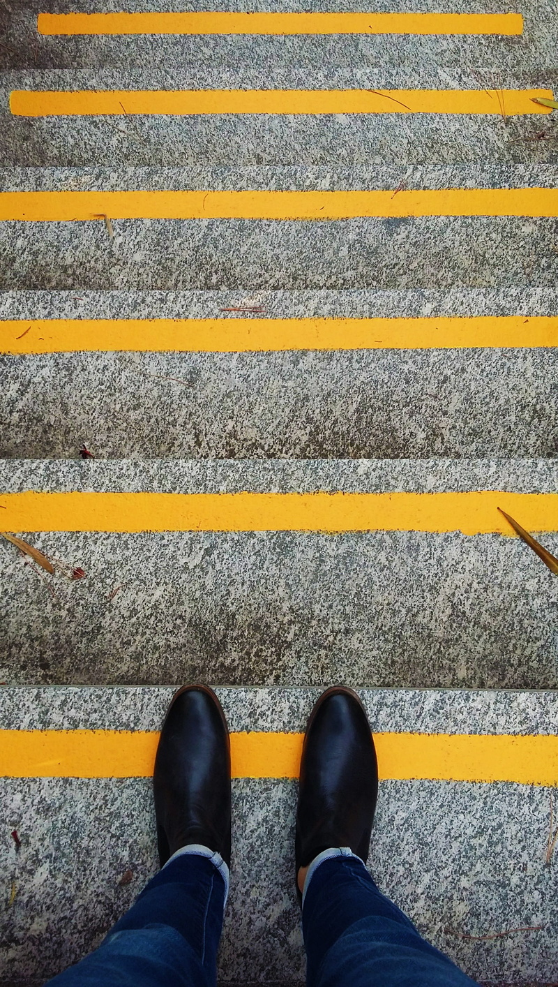 trail, human body part, personal perspective, road, person, shoe, transportation, real people, psychology, yellow, low section, 2K, near, outdoors, sign
