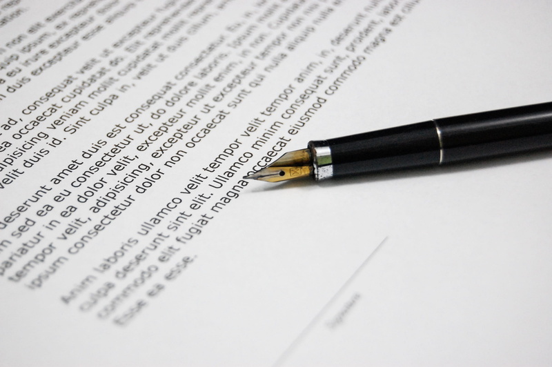 pen, indoors, fountain pen, writing instrument, calligraphy pen, 2K, documents, white paper, business, contract, black, writing, close-up, no people, law
