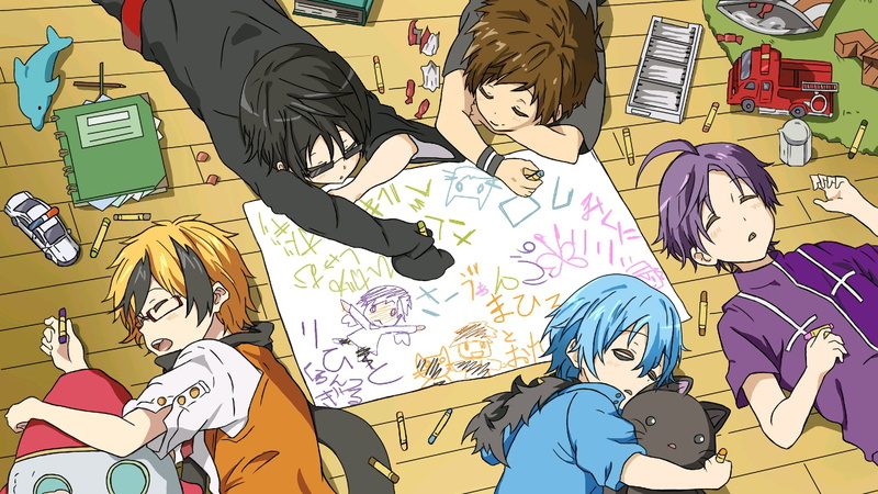 indoors, representation, technology, Kuro (Servamp), communication, retro styled, women, connection, Misono Alicein, wall - building feature, Tsubaki (Servamp)